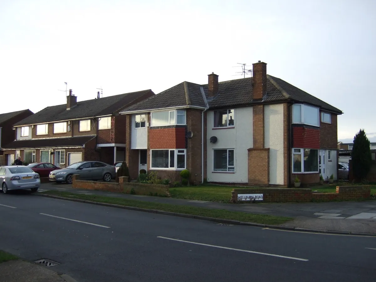 Semi-detached houses on Wellburn Road, Fairfield, Stockton-on-Tees