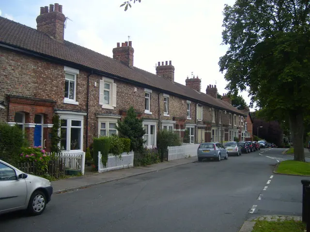 A row of cottages in Hartburn village, in the Hartburn Conservation Area
