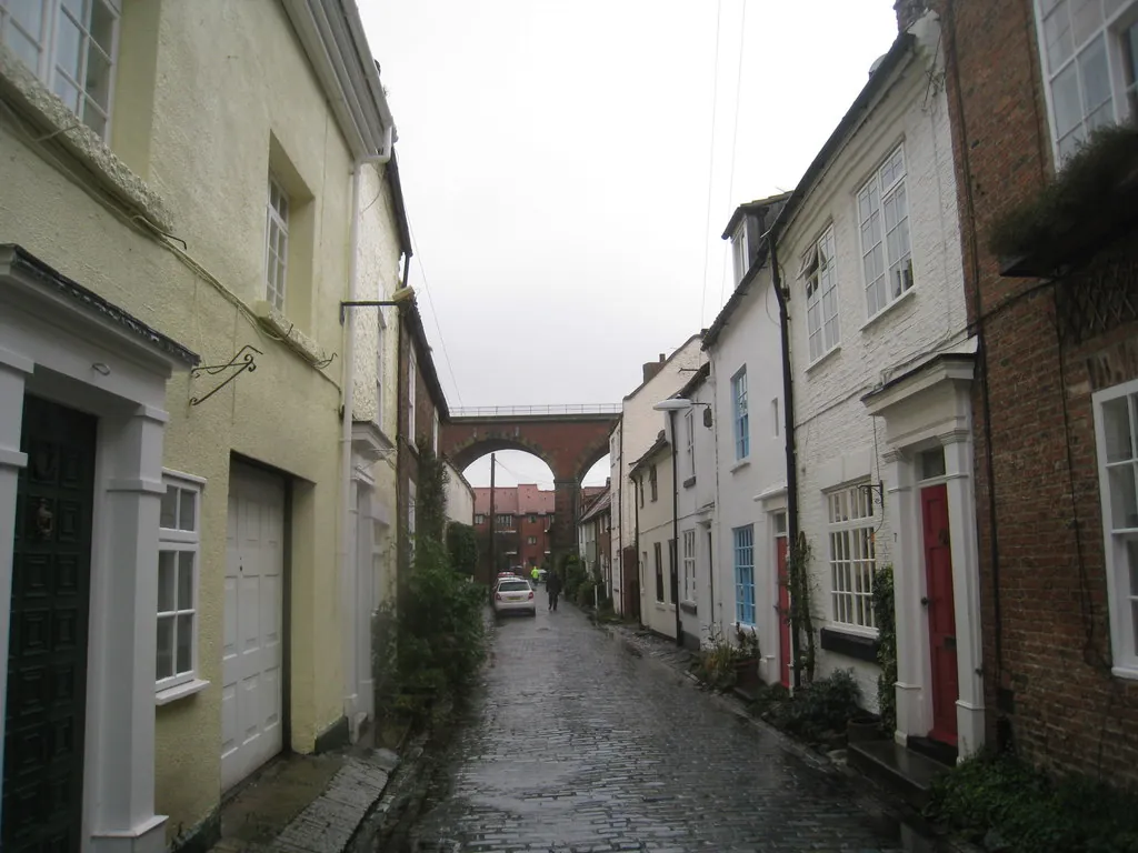 High Church Wynd, one of the narrow lanes off Yarm High Street